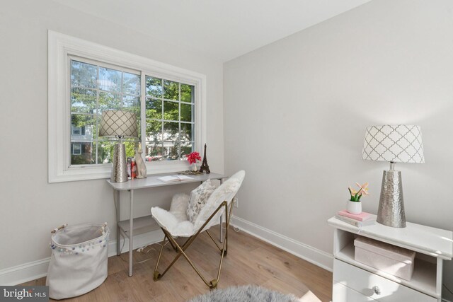 9215 Glenville Rd, Silver Spring, MD 20901 - office with baseboards and wood finished floors