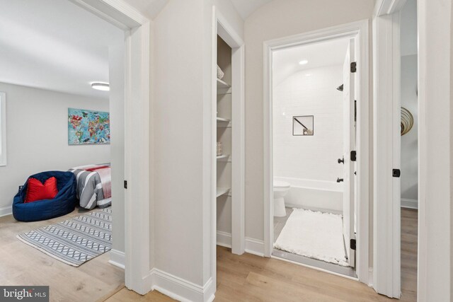 9215 Glenville Rd, Silver Spring, MD 20901 - hall with wood finished floors and baseboards