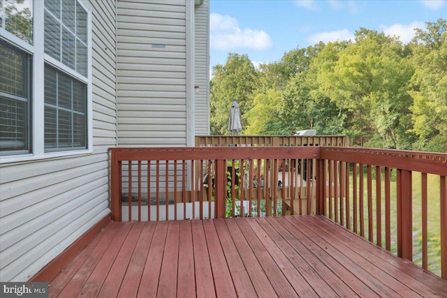 42 Frost Ln, Hightstown, NJ 08520 - view of wooden deck