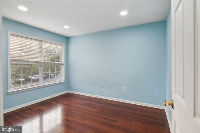 42 Frost Ln, Hightstown, NJ 08520 - unfurnished room with wood-type flooring and recessed lighting