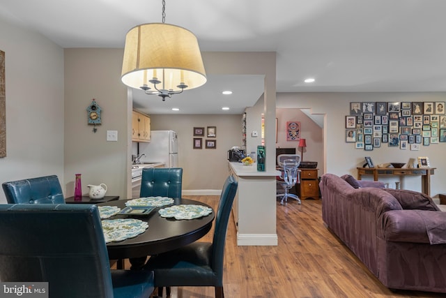 432 Old Forge Xing Unit 432, Devon, PA 19333 - dining room featuring light wood-style flooring and recessed lighting