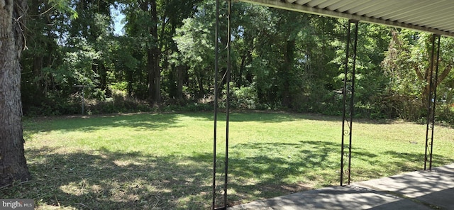 501 Tunstall Ave, Blackstone, VA 23824 - view of grassy yard featuring a view of trees