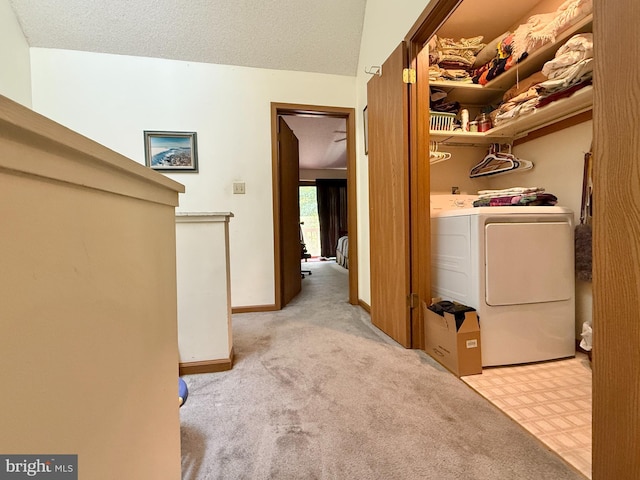 102 Tecumseh Trl, Hedgesville, WV 25427 - laundry area with washer and clothes dryer and light colored carpet