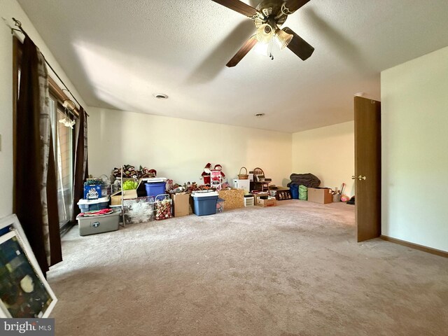 102 Tecumseh Trl, Hedgesville, WV 25427 - game room featuring carpet flooring and ceiling fan