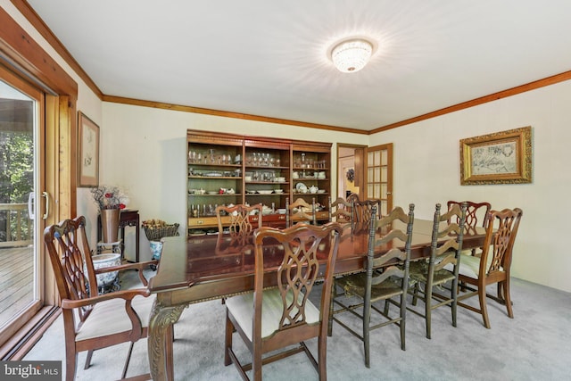 28 Cliff Rd, Front Royal, VA 22630 - carpeted dining area with crown molding