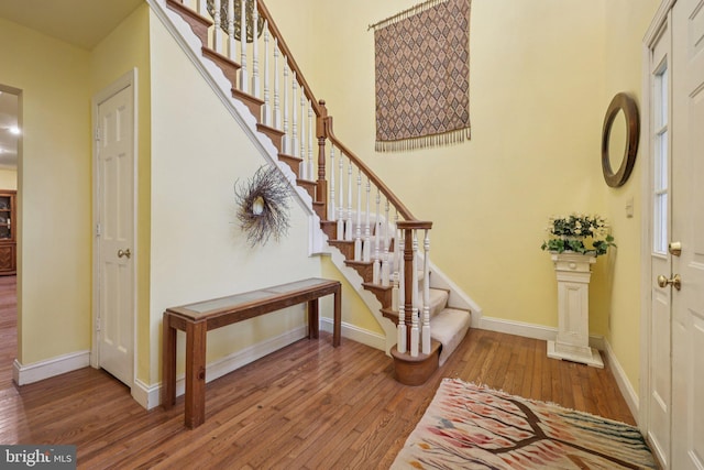 28 Cliff Rd, Front Royal, VA 22630 - foyer featuring hardwood / wood-style floors and stairway