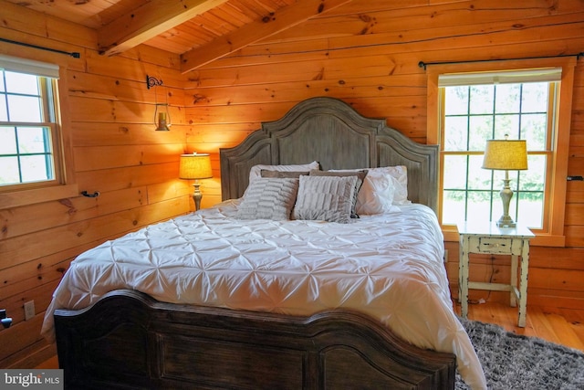 1870 General Potter Hwy, Centre Hall, PA 16828 - bedroom featuring wood finished floors, wood walls, and wood ceiling