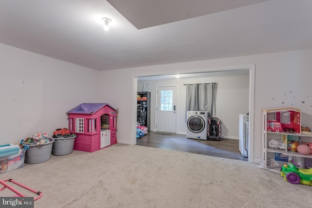 45 Private Ct, Bunker Hill, WV 25413 - rec room with washer / clothes dryer and carpet