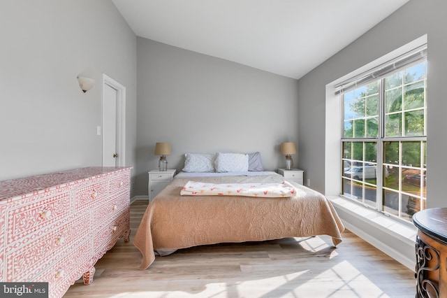 196 Saint Johns Sq, Sterling, VA 20164 - bedroom with vaulted ceiling and wood finished floors
