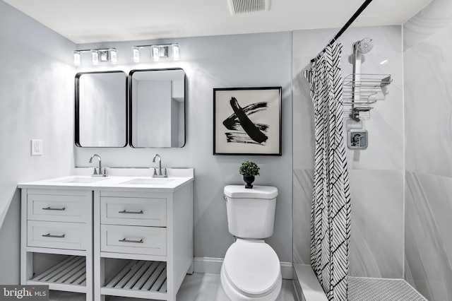 904 Stevenson Ln, Towson, MD 21286 - bathroom featuring tiled shower and double vanity
