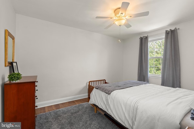 1906 Glen Keith Blvd, Towson, MD 21286 - bedroom with wood finished floors and ceiling fan