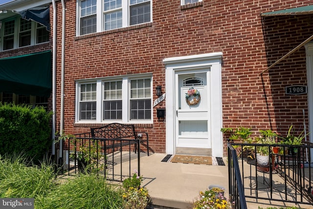 1906 Glen Keith Blvd, Towson, MD 21286 - doorway to property with brick siding