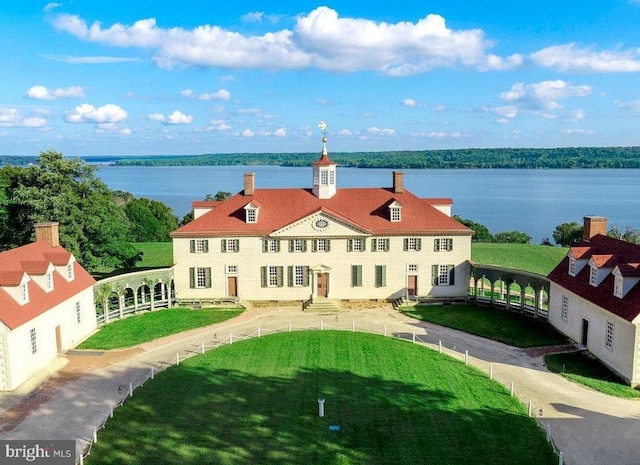 1121 Collingwood Rd, Alexandria, VA 22308 - aerial view of property and surrounding area with a large body of water