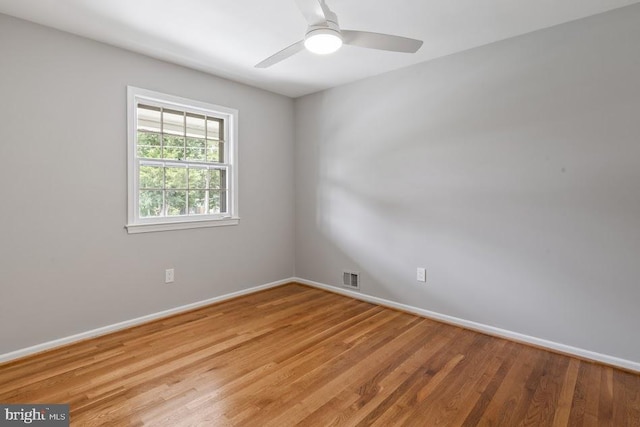1121 Collingwood Rd, Alexandria, VA 22308 - spare room with light wood-style floors and ceiling fan