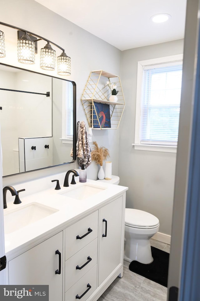 744 Caley Rd, King Of Prussia, PA 19406 - full bathroom with toilet and double vanity