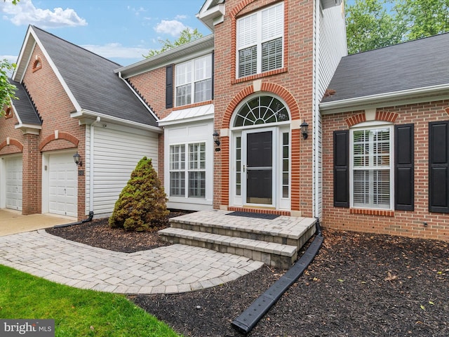848 Sunny Chapel Rd, Odenton, MD 21113 - view of front of property featuring brick siding, an attached garage, driveway, and a shingled roof