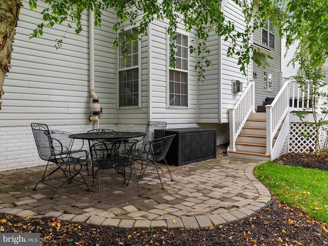 848 Sunny Chapel Rd, Odenton, MD 21113 - view of patio / terrace with stairway