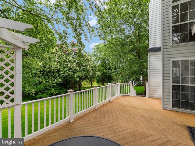 848 Sunny Chapel Rd, Odenton, MD 21113 - deck with a yard
