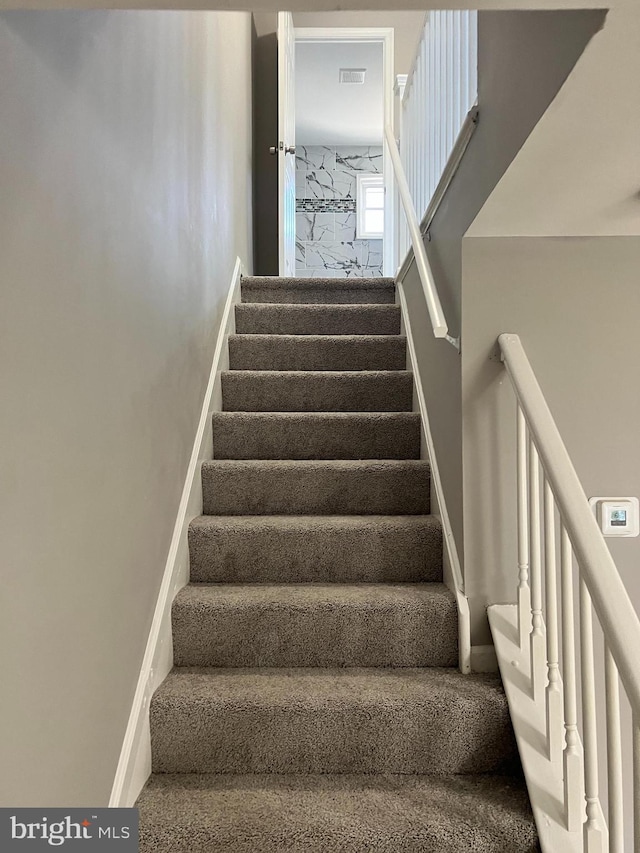 2011 Larkhall, Baltimore, MD 21222 - staircase with baseboards