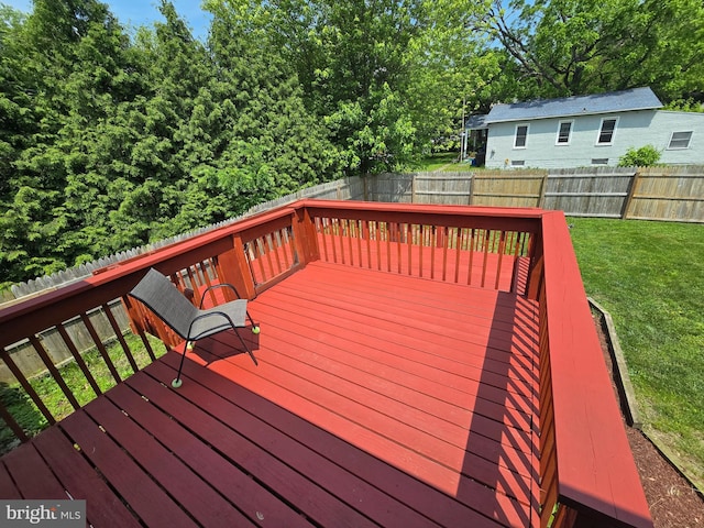 100 Constitution Ave, Reading, PA 19606 - wooden deck with a fenced backyard