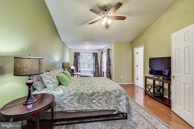 4174 La Mauricie Loop, Dumfries, VA 22025 - bedroom with lofted ceiling and wood finished floors