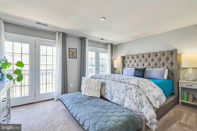 9423 Geaton Park Pl, Lanham, MD 20706 - bedroom with carpet and access to exterior