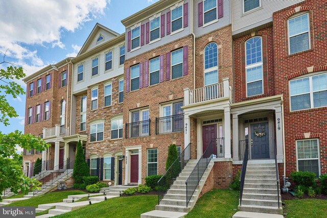 9423 Geaton Park Pl, Lanham, MD 20706 - view of front of property with brick siding