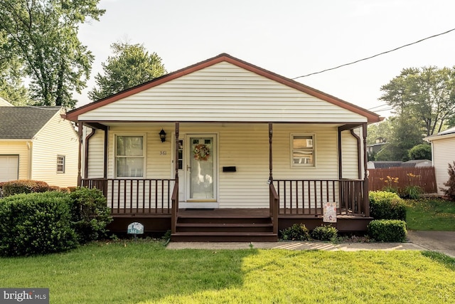 361 Crawford Ave, Maple Shade, NJ 08052 - bungalow with covered porch and a front lawn