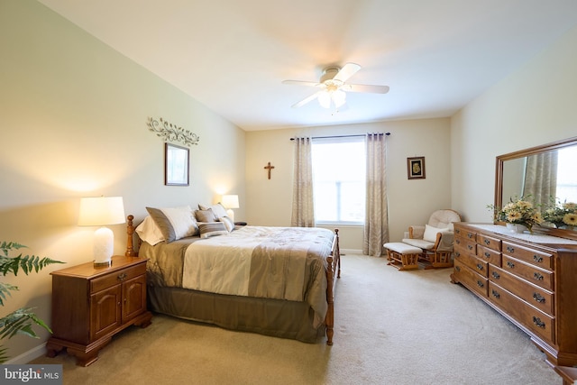 722 Cherry Tree Rd, Middletown, DE 19709 - bedroom with light carpet and a ceiling fan