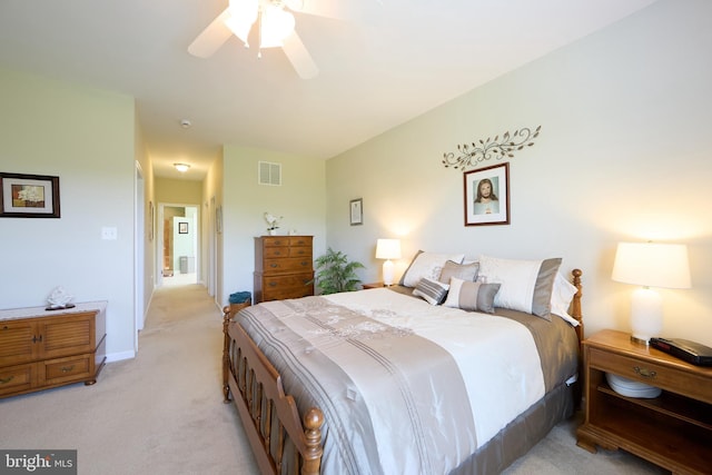 722 Cherry Tree Rd, Middletown, DE 19709 - bedroom featuring light colored carpet and ceiling fan