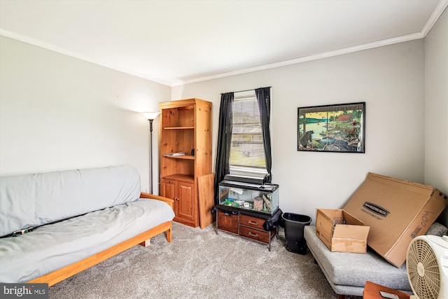32105 Judiths Ln, Frankford, DE 19945 - living area featuring carpet floors and ornamental molding