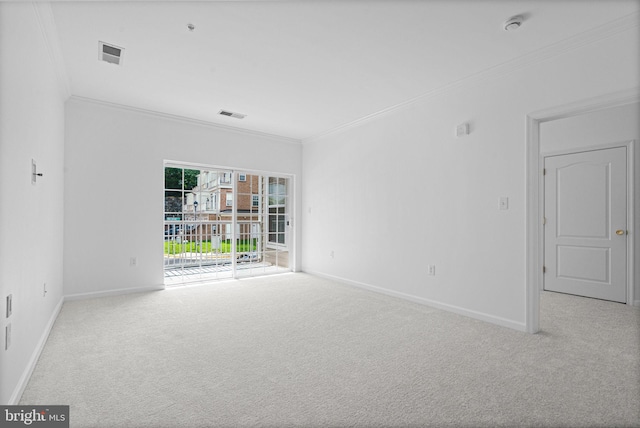 9713 Handerson Pl Unit 203, Manassas Park, VA 20111 - empty room featuring carpet, crown molding, and a smoke detector