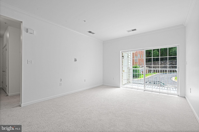 9713 Handerson Pl Unit 203, Manassas Park, VA 20111 - carpeted spare room featuring ornamental molding and baseboards