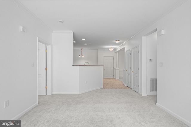 9713 Handerson Pl Unit 203, Manassas Park, VA 20111 - unfurnished room featuring carpet, ornamental molding, recessed lighting, and a smoke detector