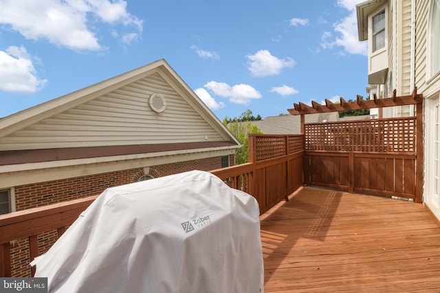 2517 Hunton Pl, Alexandria, VA 22311 - wooden deck featuring area for grilling