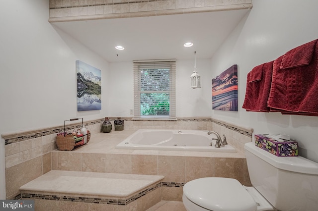 310 Belmont Ct, Lincoln University, PA 19352 - bathroom featuring toilet and a whirlpool tub