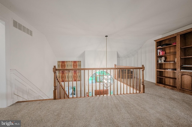 310 Belmont Ct, Lincoln University, PA 19352 - hall with an upstairs landing, carpet flooring, and lofted ceiling