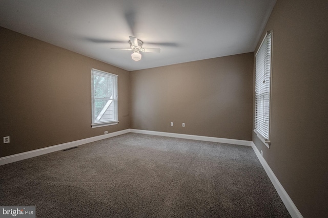 310 Belmont Ct, Lincoln University, PA 19352 - carpeted spare room featuring ceiling fan and baseboards