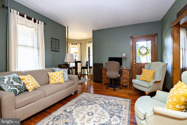 902 Station Ave, Haddon Heights, NJ 08035 - living room featuring wood finished floors