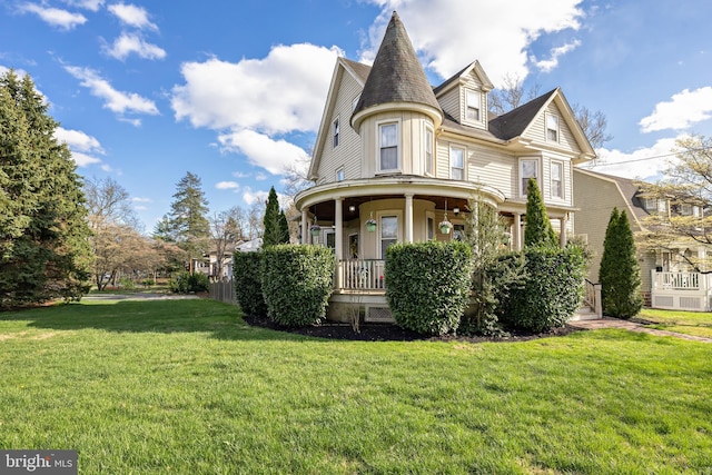 902 Station Ave, Haddon Heights, NJ 08035 - view of front of property with covered porch and a front yard