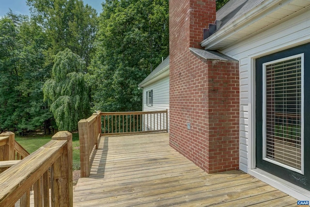 1505 Running Deer Dr, Keswick, VA 22947 - view of wooden terrace