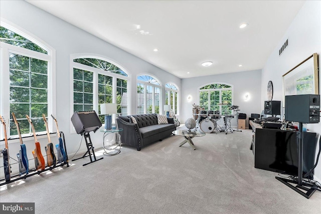 22 Thomas Speakman Dr Unit 76, Glen Mills, PA 19342 - living room with carpet flooring and recessed lighting