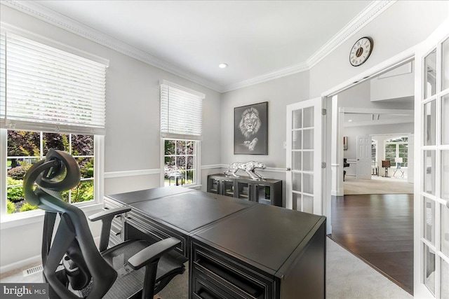 22 Thomas Speakman Dr Unit 76, Glen Mills, PA 19342 - office space featuring french doors, crown molding, and recessed lighting