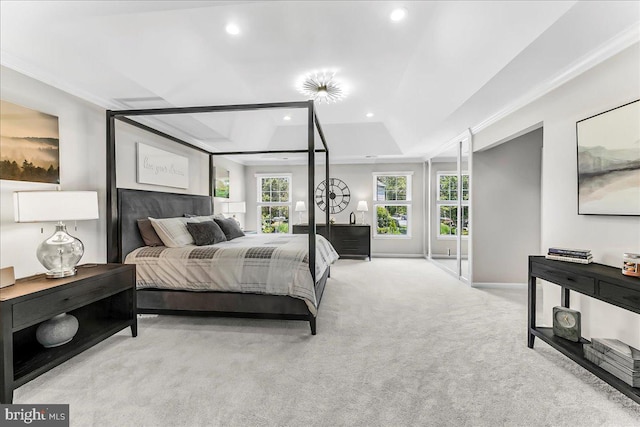 22 Thomas Speakman Dr Unit 76, Glen Mills, PA 19342 - carpeted bedroom with recessed lighting and a tray ceiling