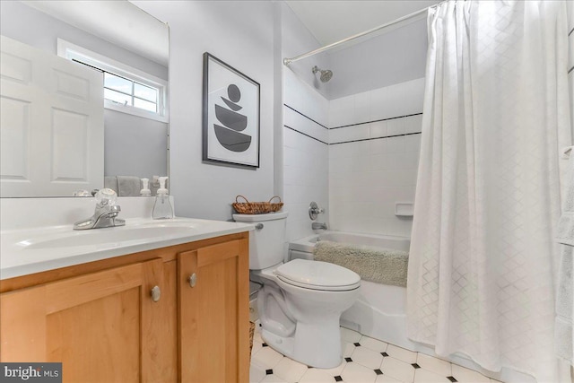 22 Thomas Speakman Dr Unit 76, Glen Mills, PA 19342 - full bathroom with shower / bath combo with shower curtain and vanity