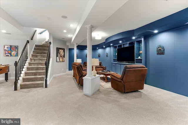 22 Thomas Speakman Dr Unit 76, Glen Mills, PA 19342 - cinema room featuring light colored carpet and recessed lighting