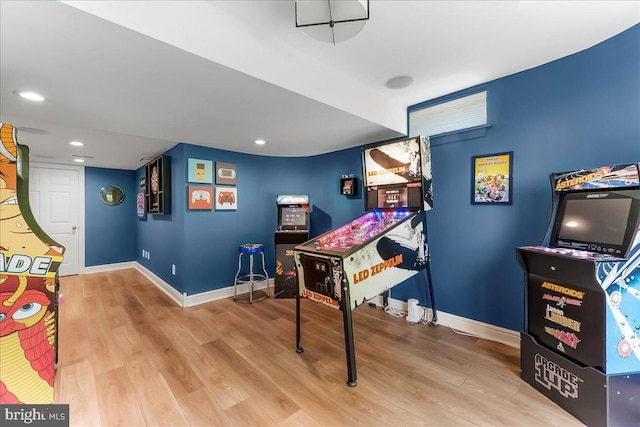 22 Thomas Speakman Dr Unit 76, Glen Mills, PA 19342 - game room featuring wood finished floors and recessed lighting