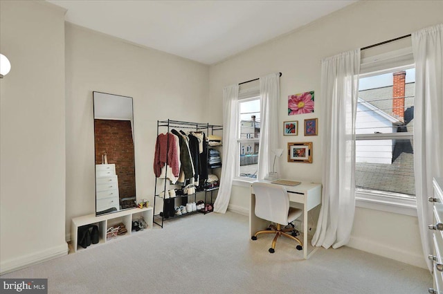 409 N Cherry St, Lancaster, PA 17602 - carpeted home office with baseboards