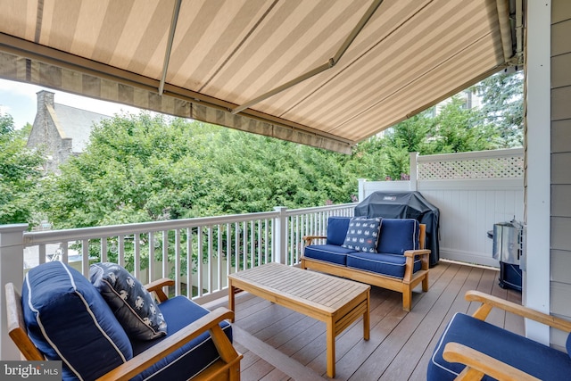 18 S Roberts Rd, Bryn Mawr, PA 19010 - deck featuring outdoor lounge area