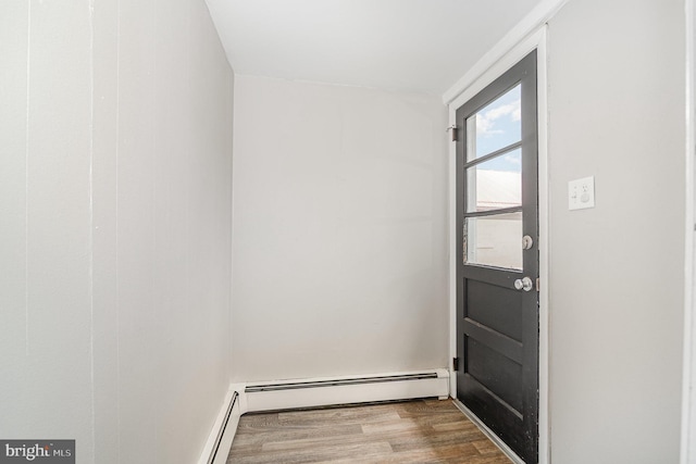422 N High St, Duncannon, PA 17020 - doorway featuring wood finished floors